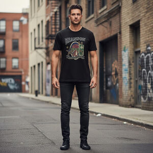 Men's Alstyle Apparel & Activewear Black Graphic Tee XL